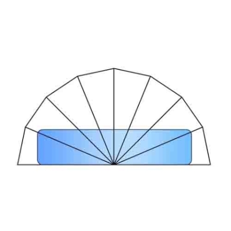 Купол на поверхности устанавливаемый: D = 3,6м