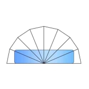 Купол на поверхности устанавливаемый: D = 5м