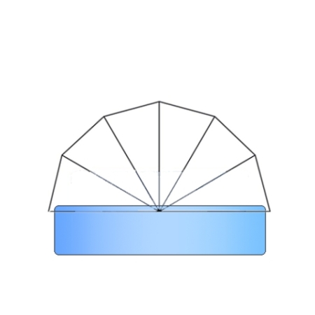 Купол на борт устанавливаемый: D = 3,05м